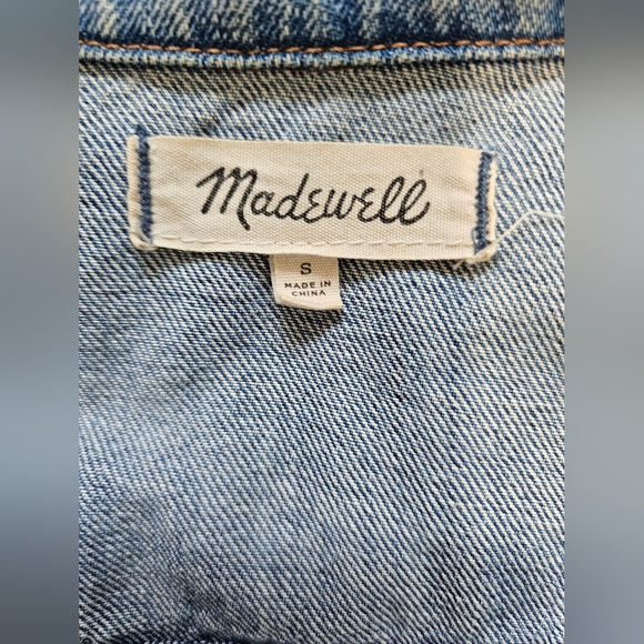 Madewell Pinter Wash Button Up Denim Jacket, Size Small. Worn Once, Like New! - Picture 2 of 15